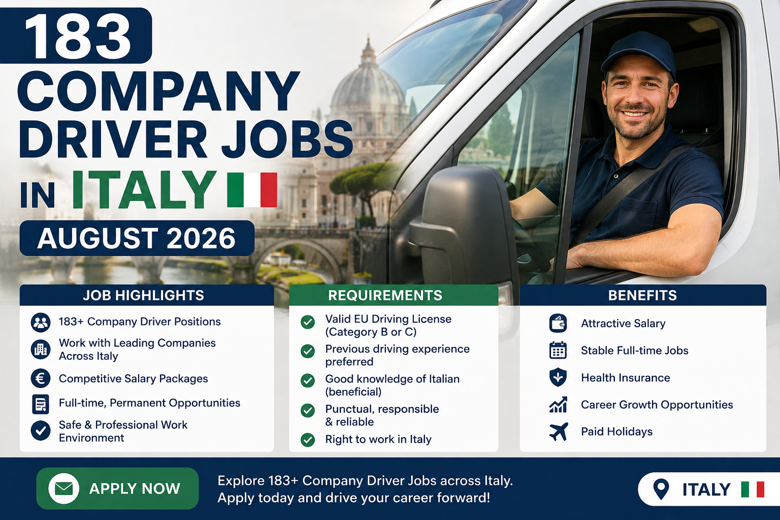 Company Driver Jobs in Italy